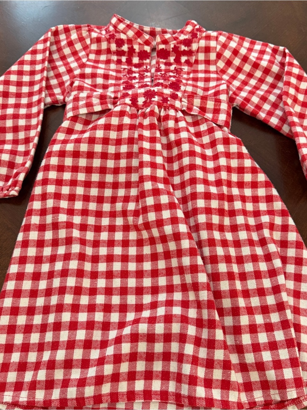 Happy by Pink Chicken Red Gingham Dress Sz 6